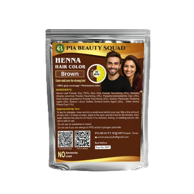 Henna Hair Color Pouches