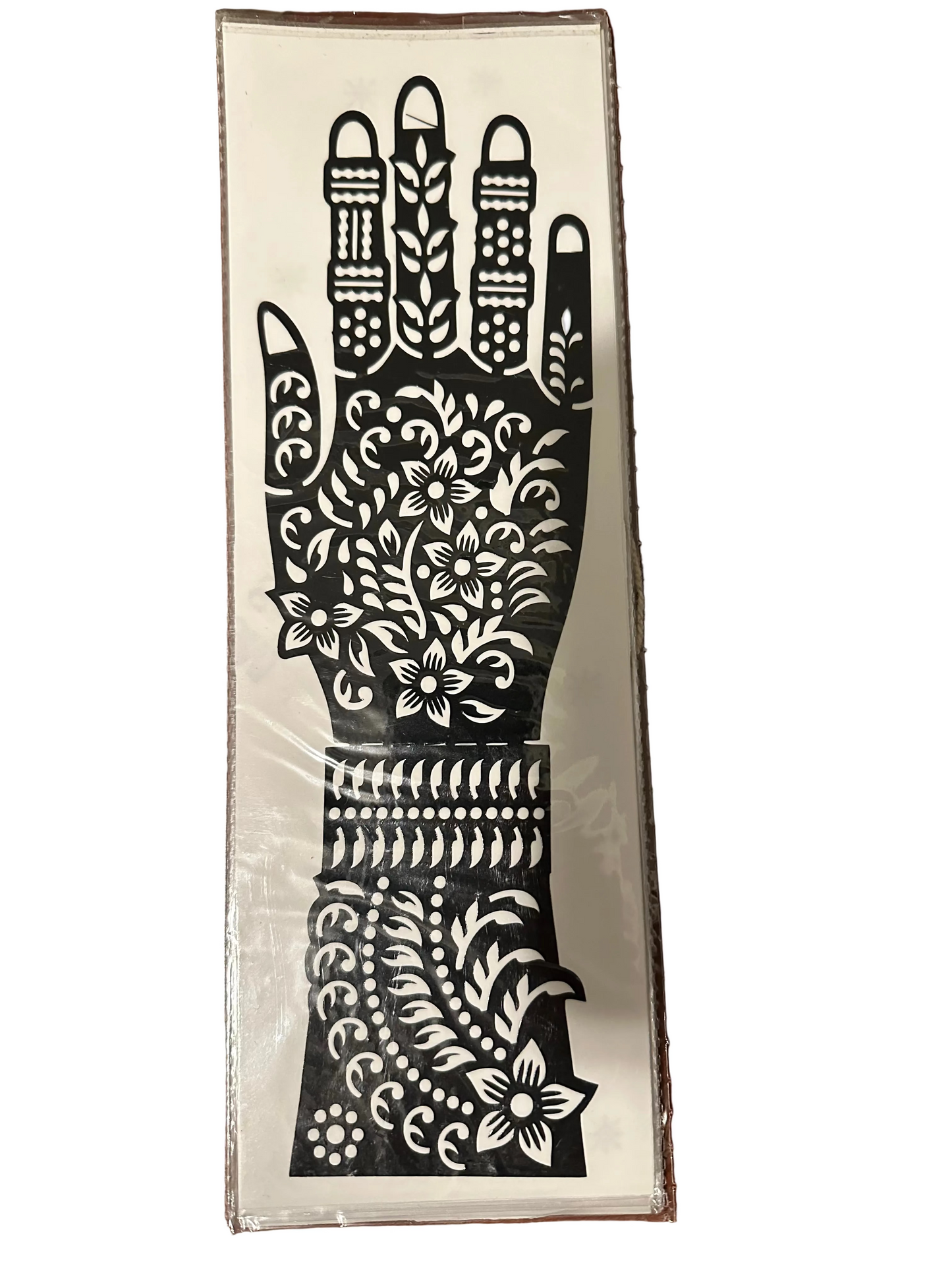 easy henna stencils for full hand