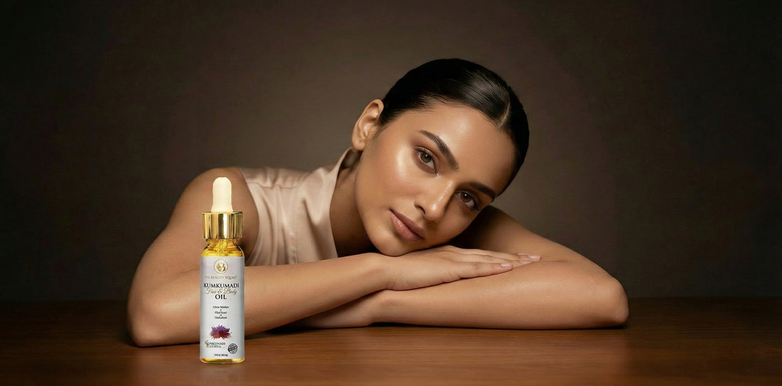 Pure herbal Kumkumadi Tailam facial oil