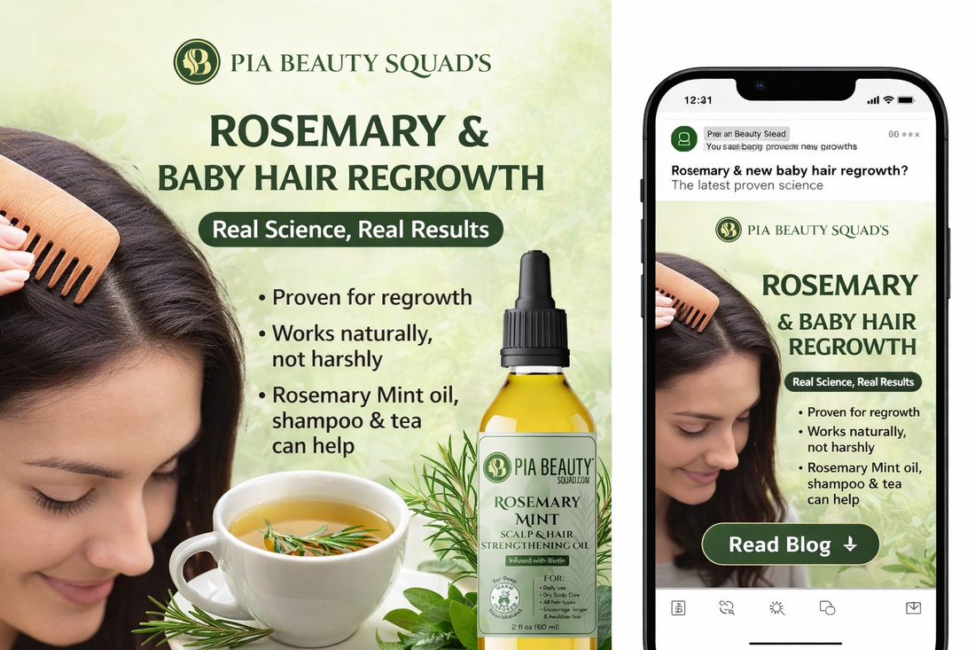 Rosemary & mint; the Rise of Baby Hair Regrowth