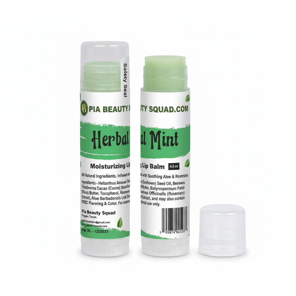 Moisturizing Lip Balm – Natural Hydration | Cherry & Herbal Mint