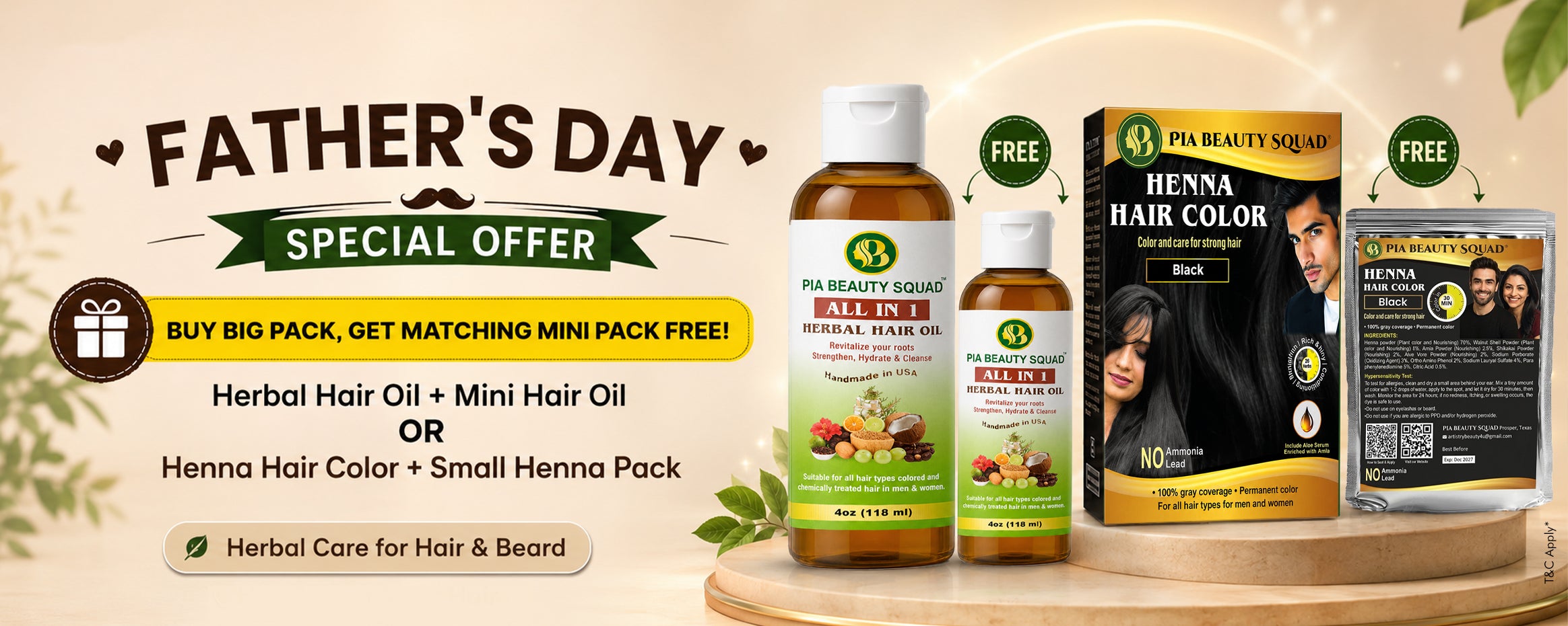 Father’s Day Special Offer – Buy Big Pack, Get Mini Pack Free