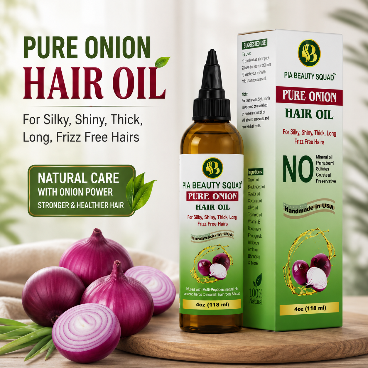 Handmade Pure Onion Hair Oil
