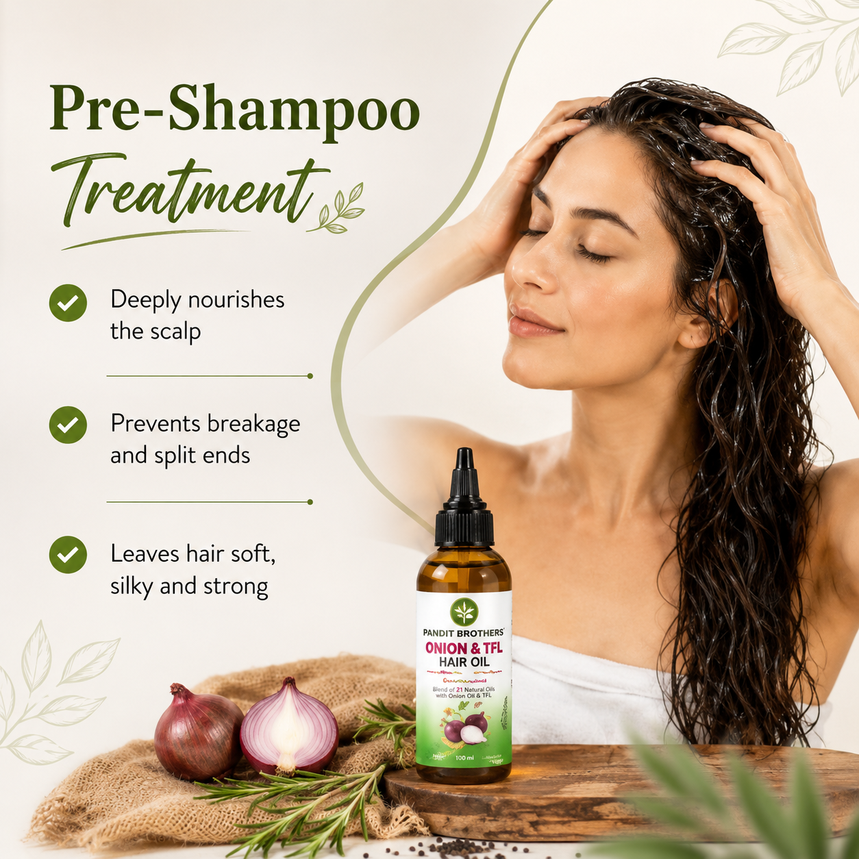Handmade Pure Onion Hair Oil