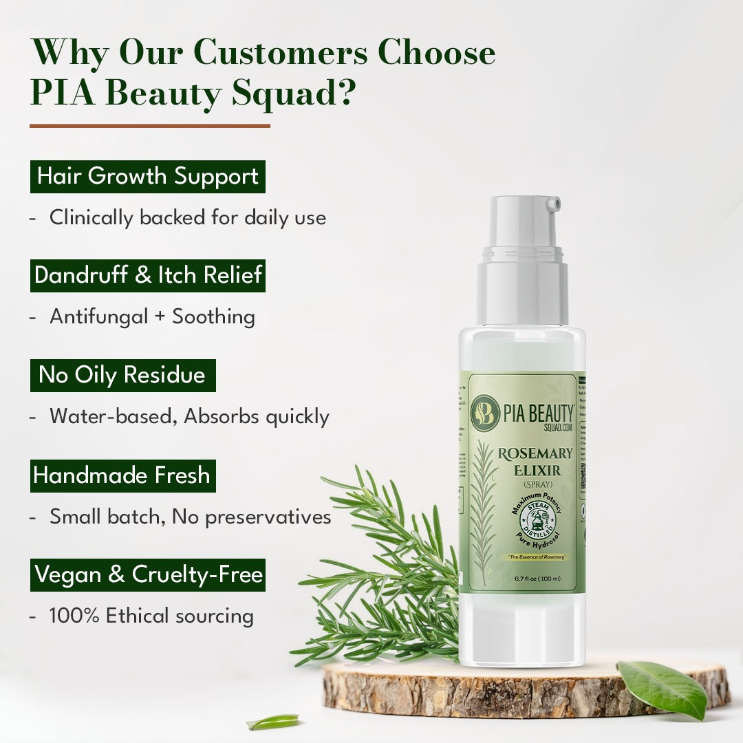 Why choose Pia beauty rosemary spray mist 