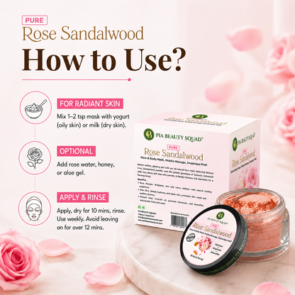 Pure Rose Sandalwood Powder