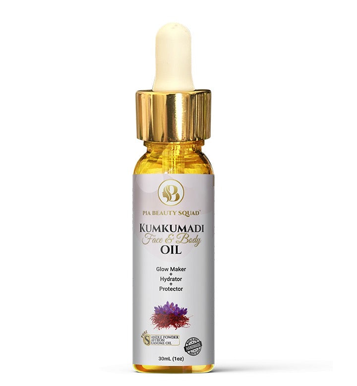 Saffron infused Kumkumadi Tailam Ayurveda face oil for glow and pigmentation support