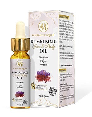 Powered by Kumkuma (Saffron) for Radiant Glow Kumkumadi face oil 