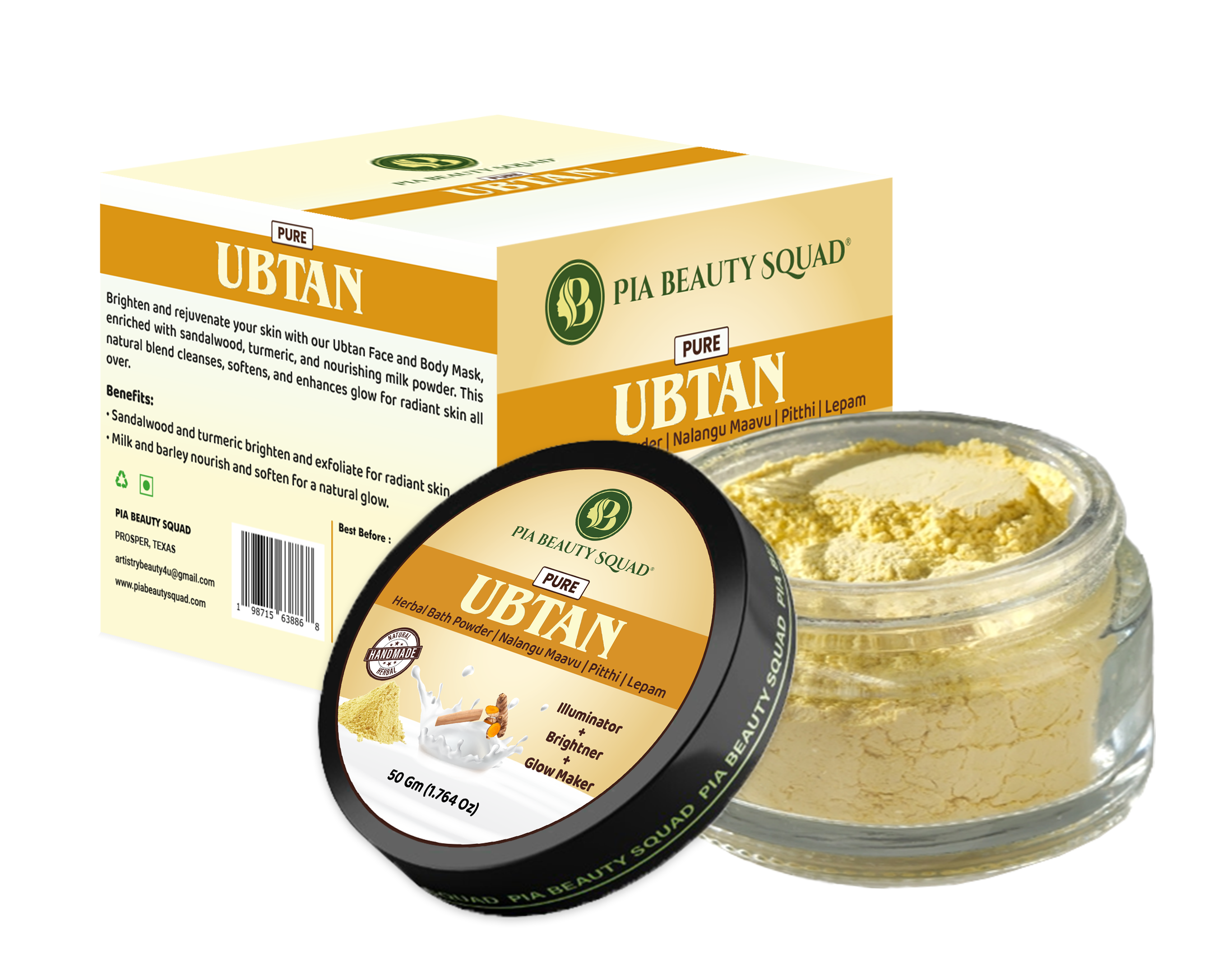 Pure Ubtan Powder – Pia Beauty Squad