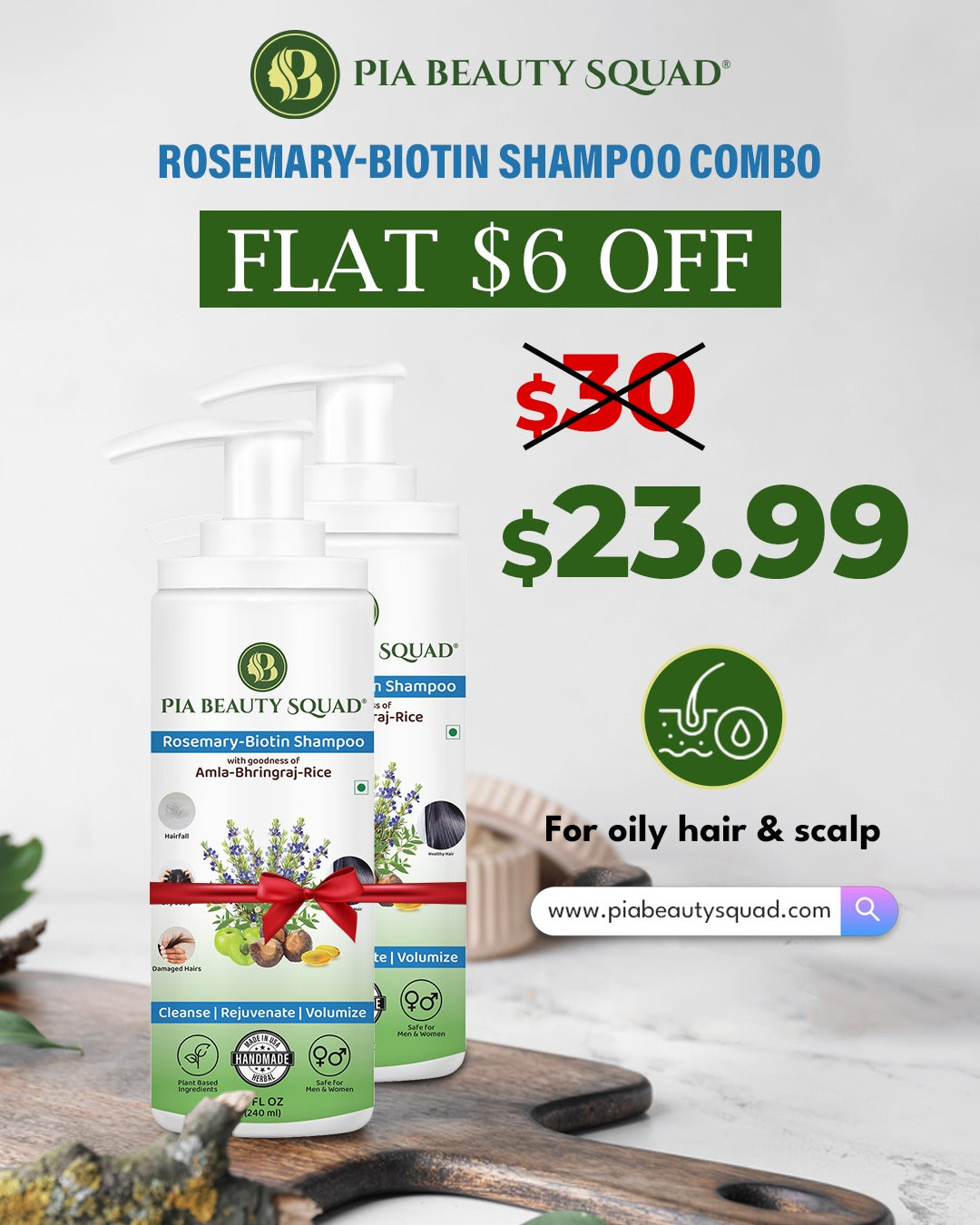 Rosemary-Biotin Shampoo Combo