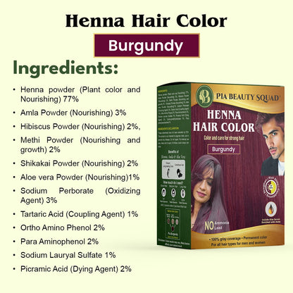 Henna Hair Color Pouches