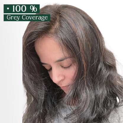 Herbal hair color – natural plant-based hair dye for grey coverage, chemical-free and nourishing 