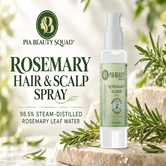 Ready to use rosemary water hair and scalp spray