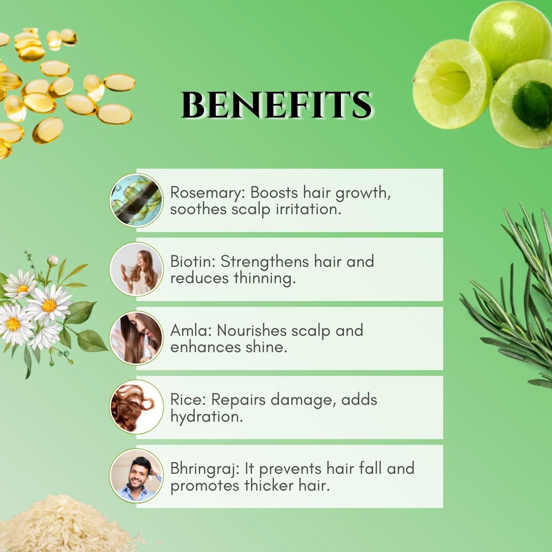 rosemary shampoo benefits  for hair shedding control 